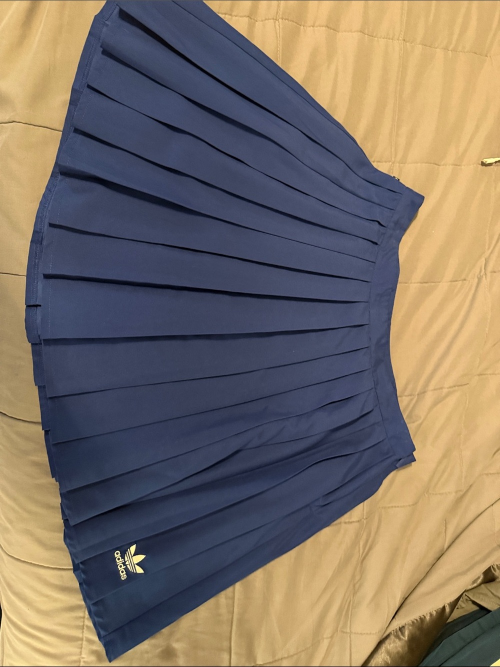 adidas Orginal Blue Pleated Skirt with Logo